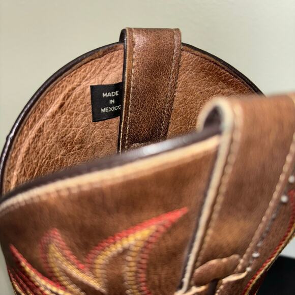 Nocona 4501 Women’s Cowboy Boots Size 8 Brown Leather Western Made in Mexico - Picture 9 of 9